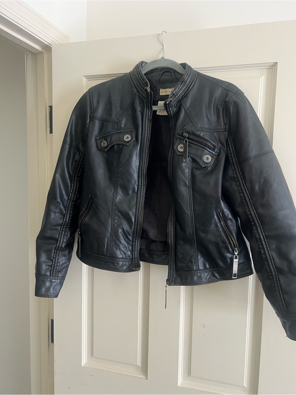 Maurices Black Vegan Leather Jacket